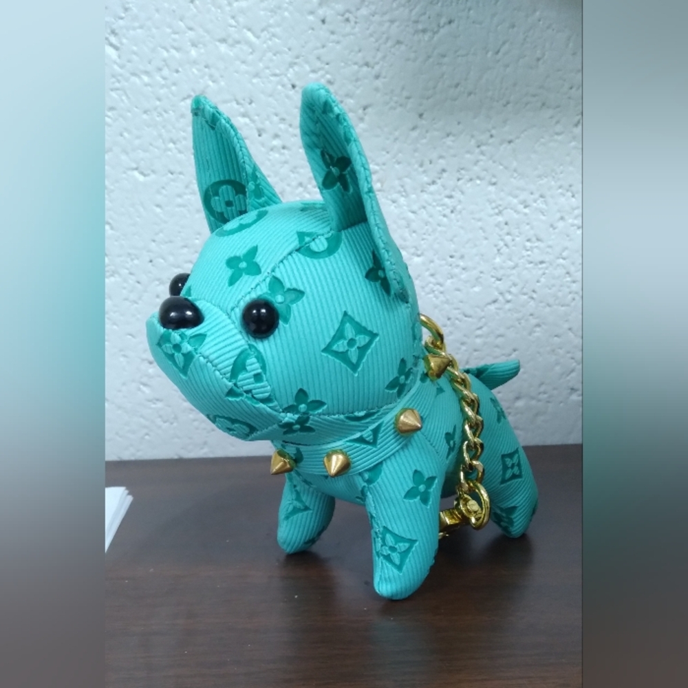 Torquose French Bulldog Keychain Bag Charm